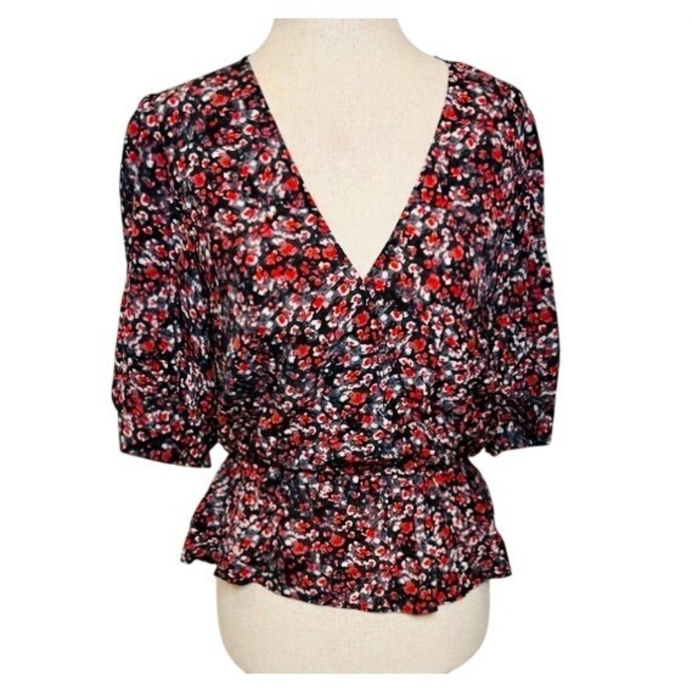 NWT The Kooples‎ Flowers Dot Blouse – Size 1 (US Small)